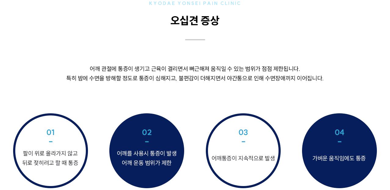 오십견 증상 인포그래픽