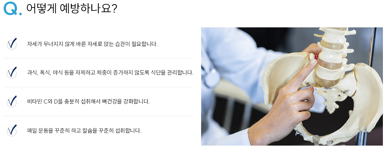 허리디스크 예방 인포그래픽